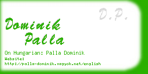 dominik palla business card